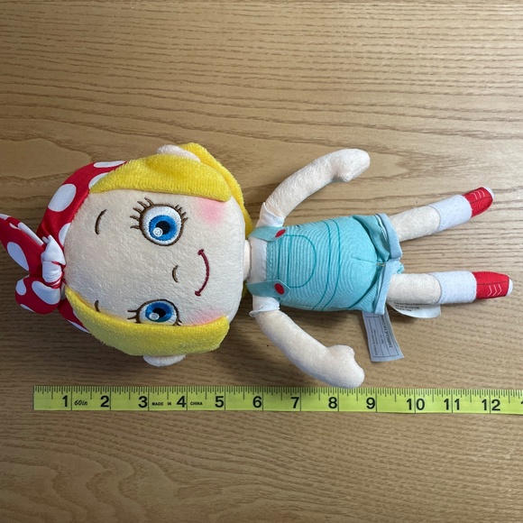 Netflix Ada Twist Doll Scientist Rosie Revere Plush Toy Just Play 2021 13" - Picture 9 of 10